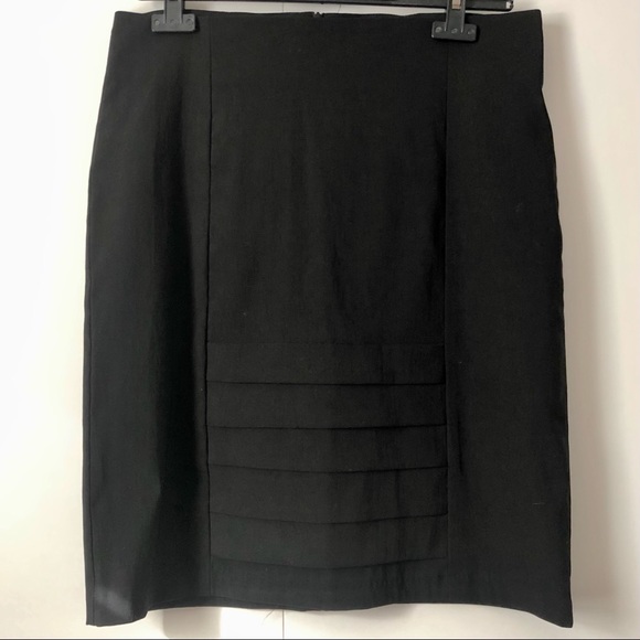 SOLD - Suzy Shier - Black Knee-length Pencil Skirt - Picture 3 of 7